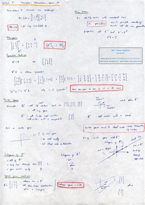 MIT Linear Algebra, Lecture 5: Vector Spaces and Subspaces