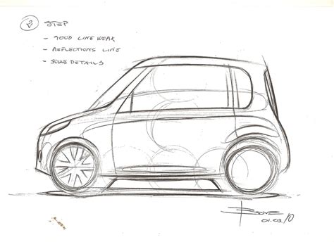 How To Draw A Simple Side View Car Sketch-Target NID