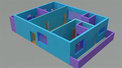 Autocad 3d House Design