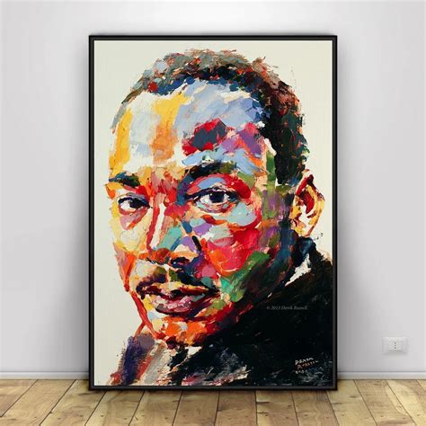 Martin Luther King Art Oil Painting Poster Home Decor 12x18 24x36inch-in Painting & Calligraphy ...