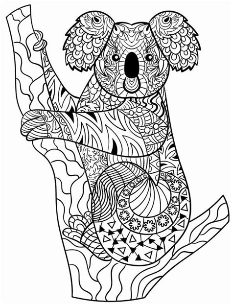 Coloring Australian Animals Inspirational Koala Zentangle In 2020. Animal Coloring Page, Animal ...