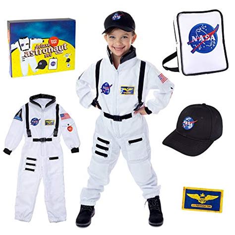 Born Toys Premium Deluxe Astronaut Costume for Kids Ages 4-8 with NASA Bag and Hat | The ...