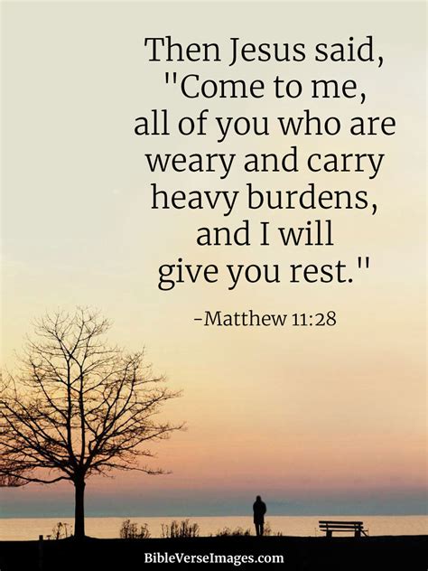 Matthew 11:28 - Bible Verse about Healing - Bible Verse Images