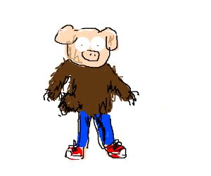 ManBearPig; half human half bear half pig - Drawception