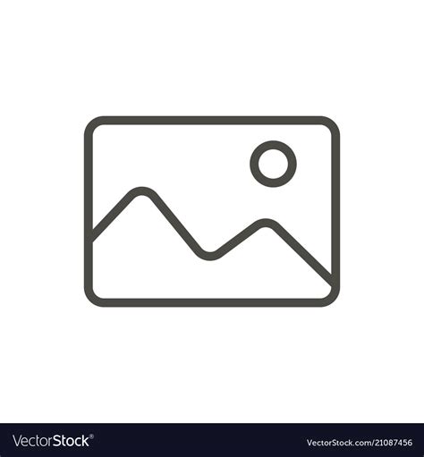 Add photo icon line image symbol Royalty Free Vector Image