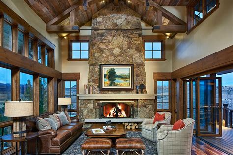 Rustic ranch house in Colorado opens to the mountains