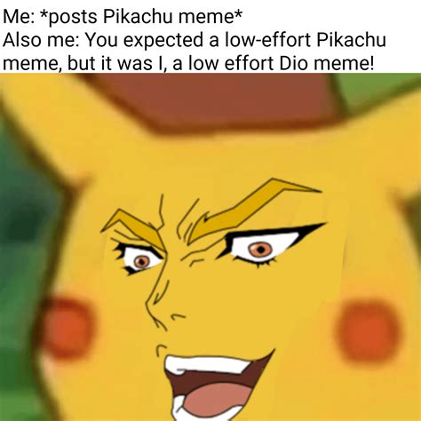 Low-effort Pikachu meme : r/Animemes