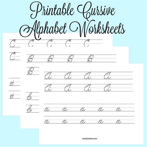 Cursive Writing Printable Sheets