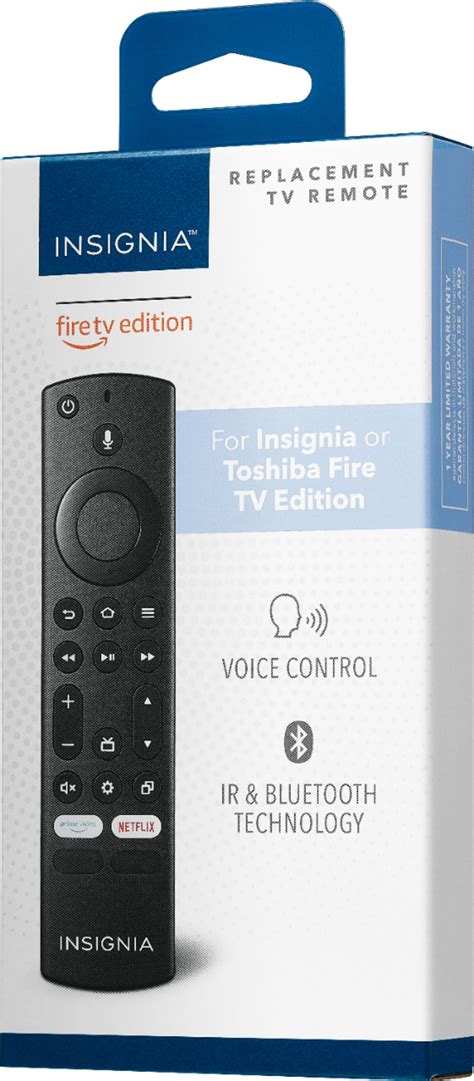 Customer Reviews: Insignia™ Replacement TV Remote for Insignia or Toshiba Fire TV Edition Black ...