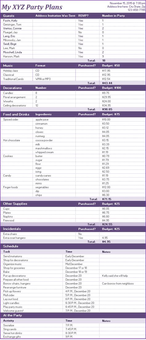 Christmas Parties Planner Templates | 12+ Free Word, Excel & PDF Formats, Samples, Examples, Designs