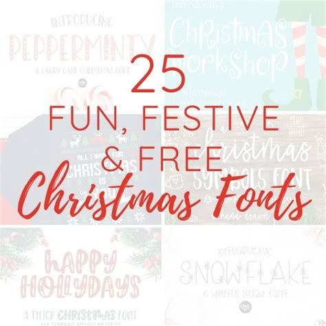 25+ Fun, Festive and Free Christmas Fonts