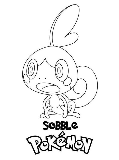 Kids-n-fun.com | Coloring page Pokemon Sword and Shield Sobble