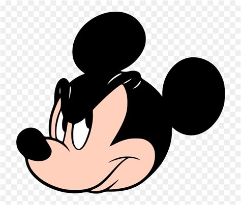 Angry Mickey Mouse Face, HD Png Download - vhv