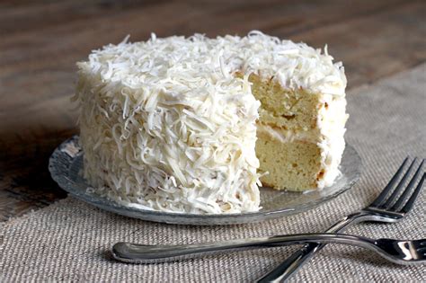 Coconut Cake with Cream Cheese Frosting - Two of a Kind