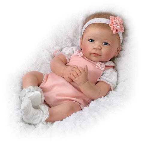 Ashton Drake Ava Silicone Lifelike Baby Girl Doll by Linda