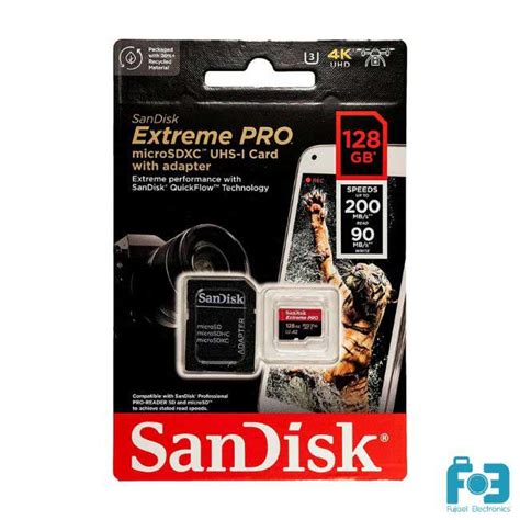 Sandisk Extreme Pro 128GB 200mbps Micro SDXC Memory Card