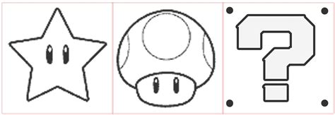 mario+star+template | Sample Template for: Mushroom / Star / ? Block Square | Super mario party ...