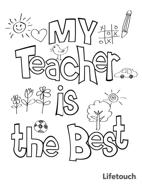 Teacher Appreciation Week Coloring Pages Printable