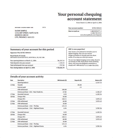 FREE 19+ Sample Statement Templates in PDF | MS Word | Excel