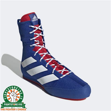 Adidas Box Hog 3 Boxing Boots - Blue/Red | Fight Store IRELAND