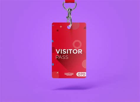 Visitor Pass on Behance in 2024 | Business cards layout, Powerpoint presentation design, Id card ...