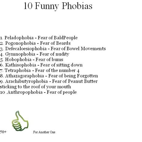 10 Funny Phobias