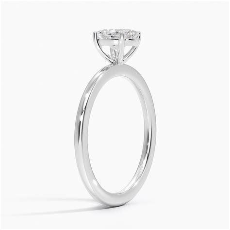 18K White Gold Perfect Fit Solitaire Ring