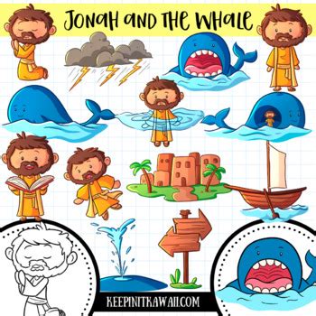 Jonah And The Whale Clipart