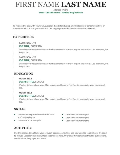 20+ Free Word Resume Templates for 2024 [Download Now]