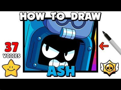 Drawing ASH Icon | Brawl Stars | New Brawler | With Ash Voice Lines : Brawlstars