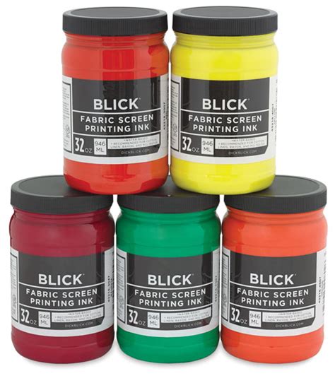 Blick Waterbased Acrylic Fabric Screen Printing Ink | Utrecht Art Supplies