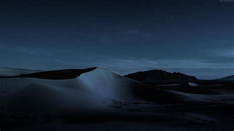 Wallpaper macOS Mojave, Night, Dunes, 4K, OS Wallpaper Download - High Resolution 4K Wallpaper