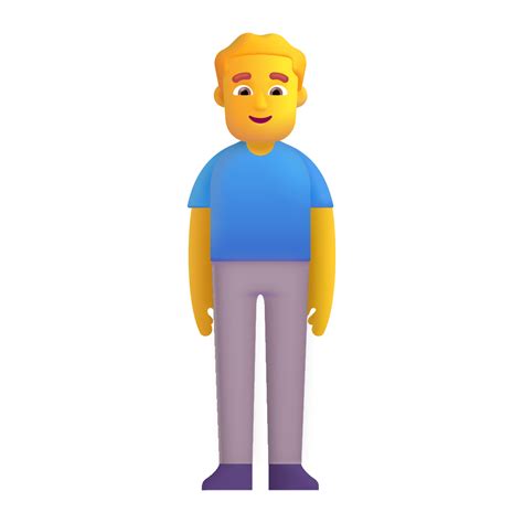 Man Standing 3d Default Icon | FluentUI Emoji 3D Iconpack | Microsoft