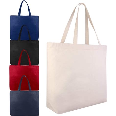 Extra Large Canvas Tote Bags Wholesale with Hook and Loop Closure