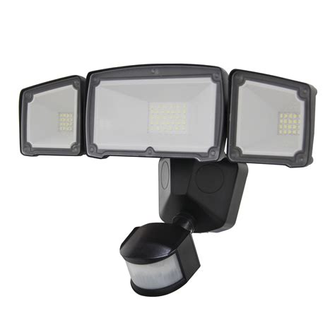 LUXWORX Wide Angle Three Head Solar Powered Outdoor LED Motion Sensor Light | Walmart Canada