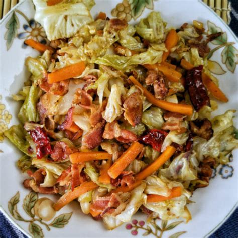 Bacon cabbage stir-fry (easy Chinese recipe)-How to cook in 20 minutes