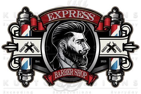 Express Barber Shop Logo Design | Images :: Behance