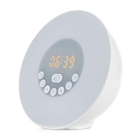 Wake Up Light Alarm Clock with Sunrise Simulator, Colors Night Light, Touch Control, Bluetooth ...