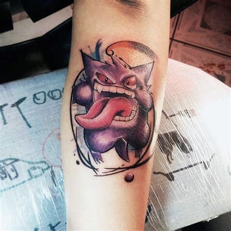 60 Gengar Tattoo Designs For Men - Pokemon Ink Ideas