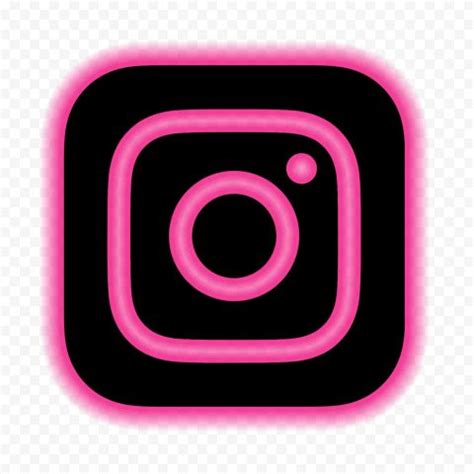 HD Aesthetic Pink & Black Neon Instagram Logo Icon PNG | Instagram logo, Logo icons, Pink instagram