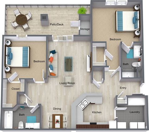 Modern Apartments Floor Plans Design | Floor Roma