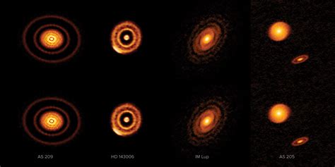 Here are 20 Protoplanetary Disks, With Newly Forming Planets Carving Out Gaps in the Gas and ...