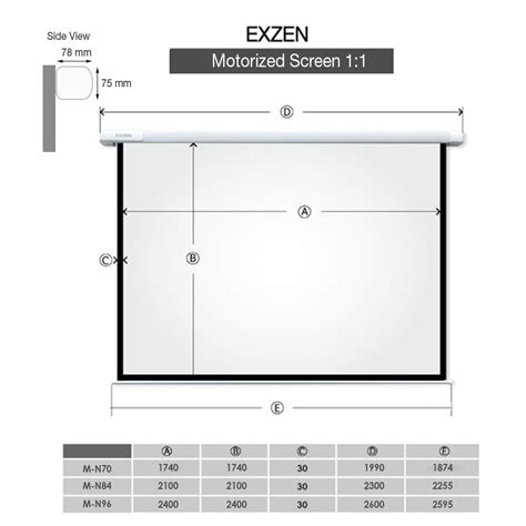 [EXZEN] Motorized Projector Screen | Big Shine Malaysia