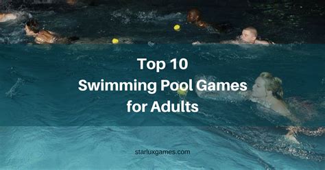 Swimming Pool Games for Adults That are a Blast to Play