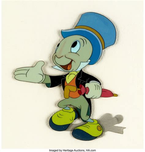 Pinocchio Jiminy Cricket Production Cel (Walt Disney, 1940).... | Lot #95123 | Heritage Auctions