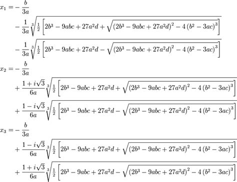 All Cubic Equation Solutions in One Formula : math