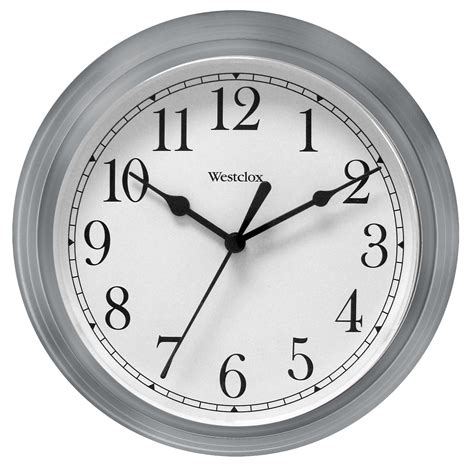 Westclox 9 Inch Gray Wall Clock