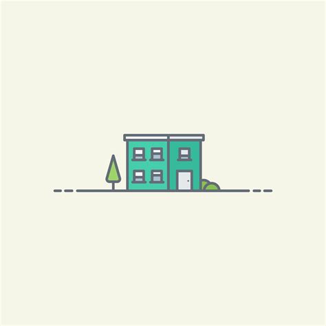 Apartment building vector illustration 2446365 Vector Art at Vecteezy