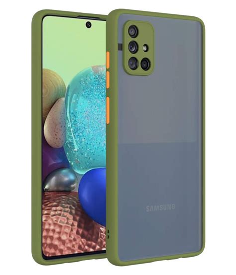 Samsung Galaxy M51 Plain Cases Perfect Mart - Green - Plain Back Covers Online at Low Prices ...