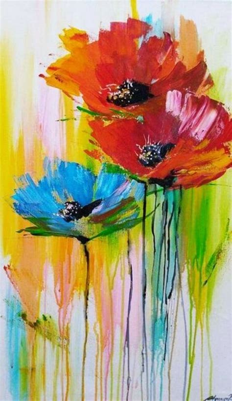 The Basic Guide to Acrylic Painting Tips and Techniques for Beginners - HERCOTTAGE | Flower art ...